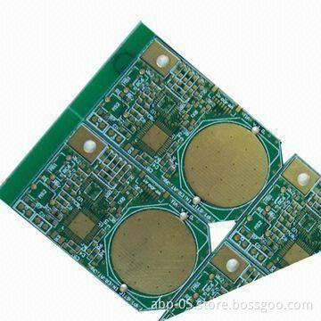 2 Layers PCB with FR4 Base, 1.0mm Thickness and Immersion Gold Finish, RoHS Compliant
